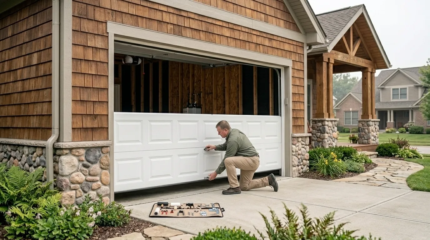 Garage door installation in Cedar Park, TX
